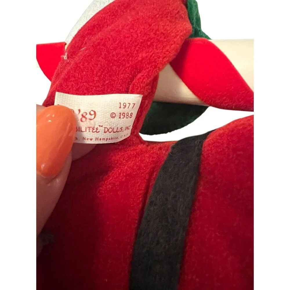 Vintage‎ 1988 Annalee Mobilitee Doll Poseable Santa Claus Peppermint Stripe 14